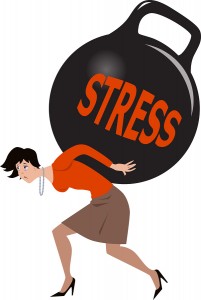 Woman under stress