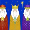 Three Wise Men Bearing Gifts to Christ