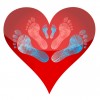Heart Footprints